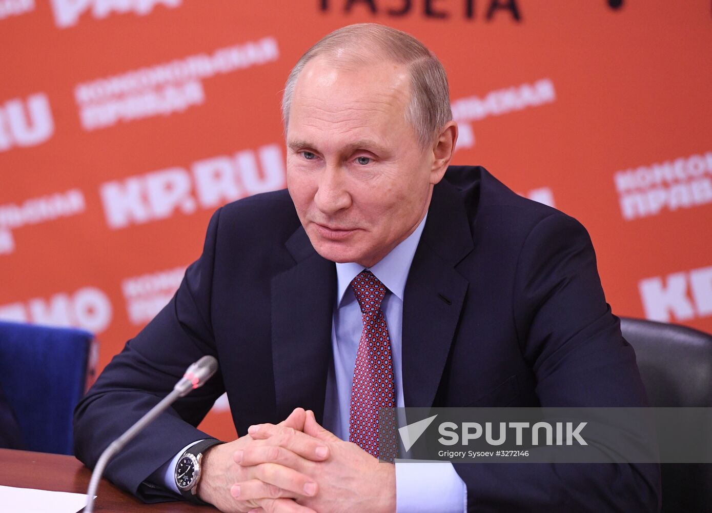 President Putin meets with representatives of Russian mass media and news agencies