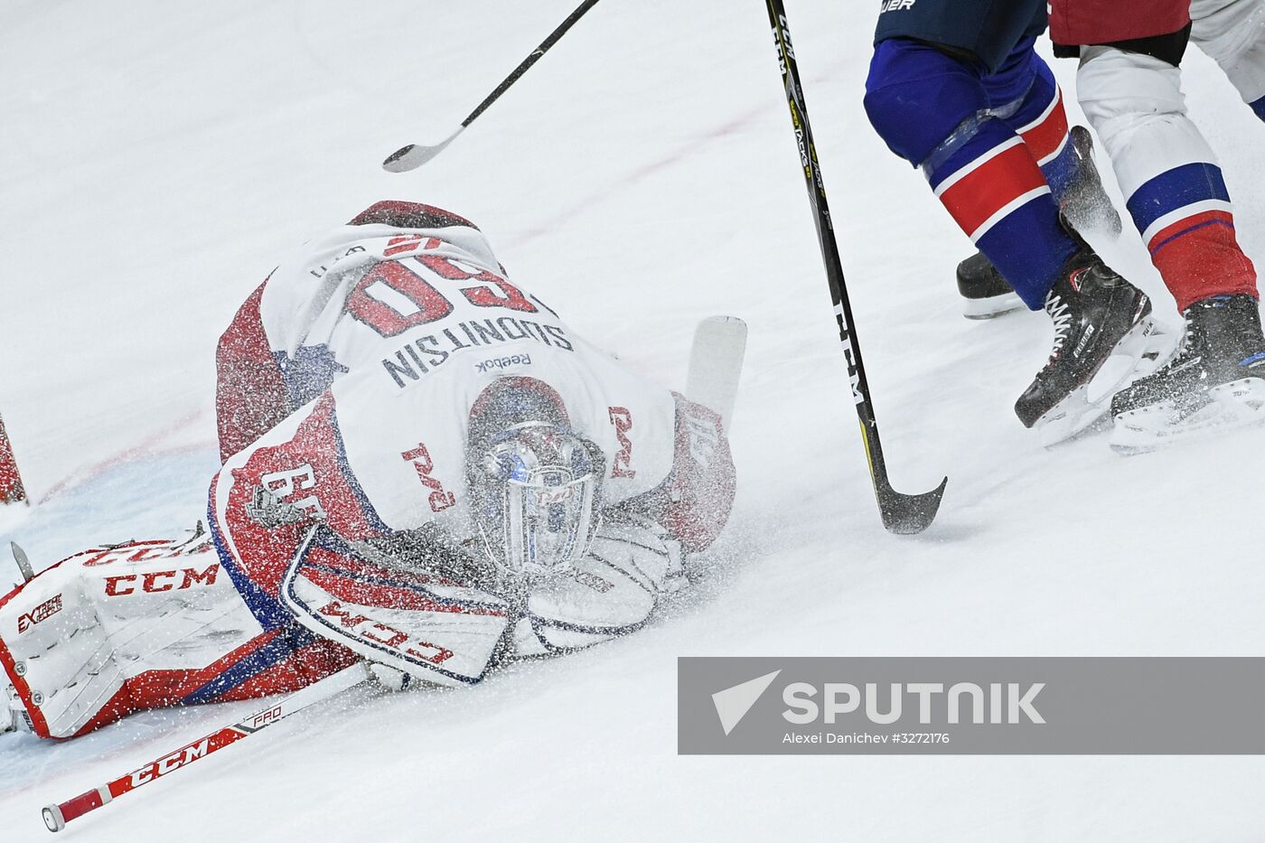 Ice hockey. Kontinental Hockey League. SKA vs. Lokomotiv