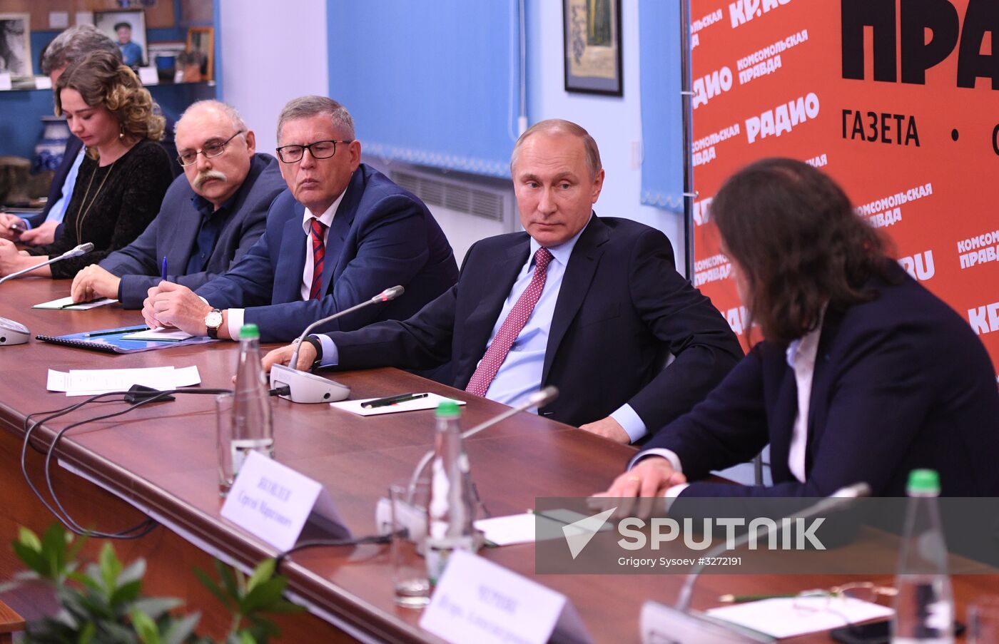 President Putin meets with representatives of Russian mass media and news agencies