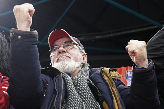 Ice hockey. Kontinental Hockey League. SKA vs. Lokomotiv