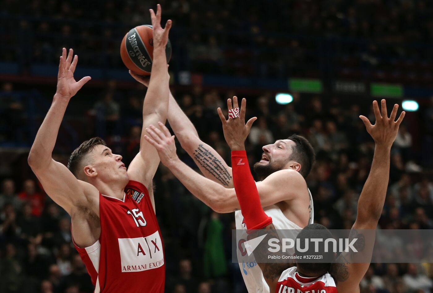Basketball. EuroLeague. Olimpia vs. CSKA