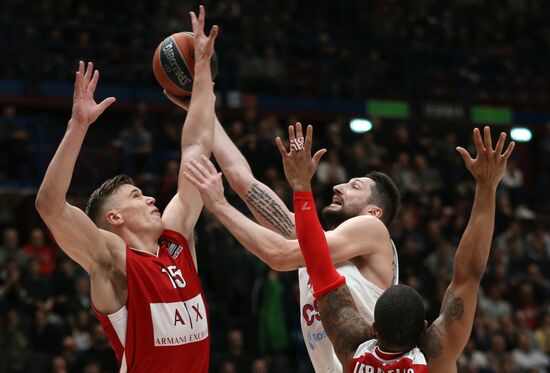 Basketball. EuroLeague. Olimpia vs. CSKA