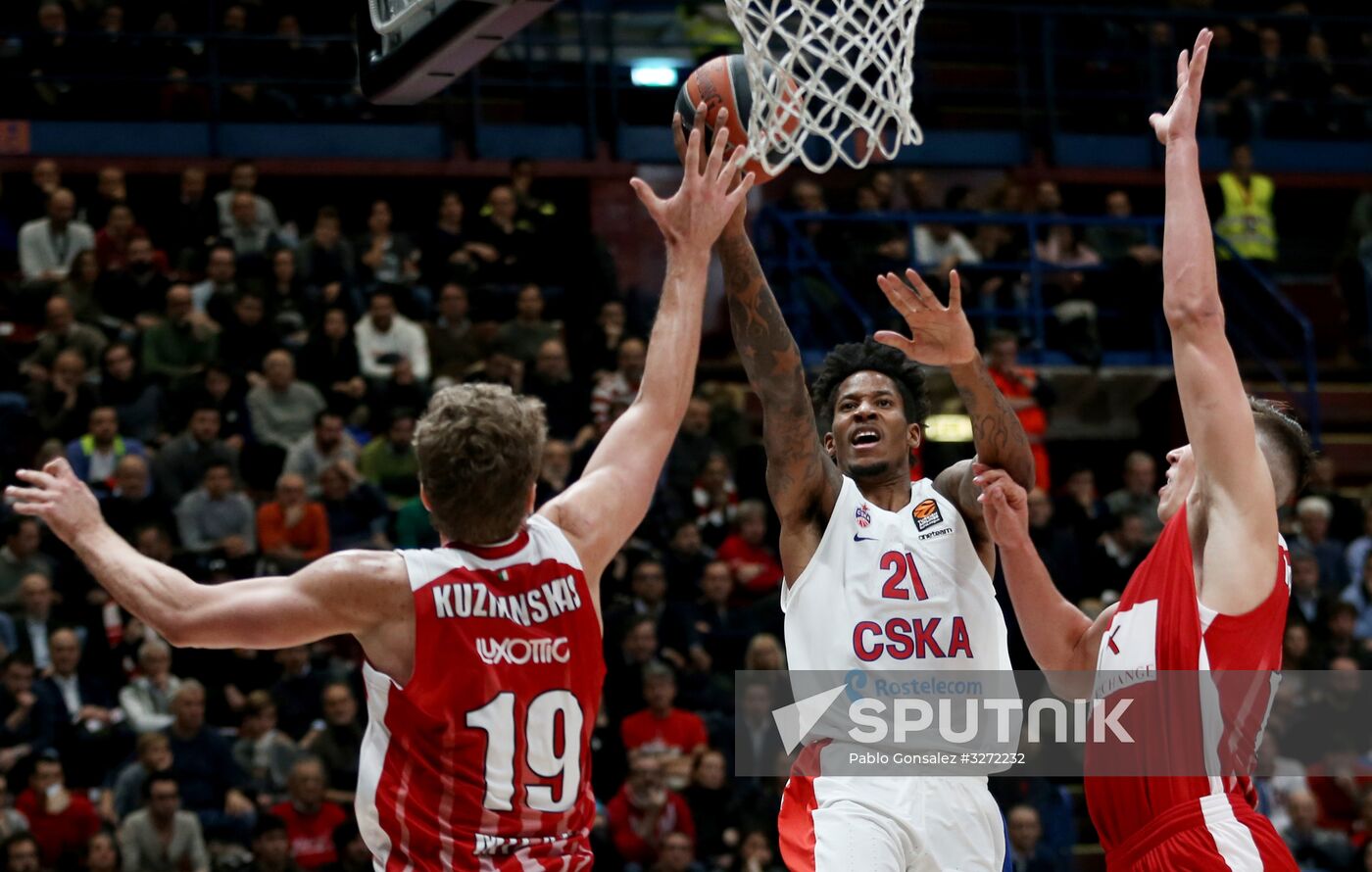 Basketball. EuroLeague. Olimpia vs. CSKA