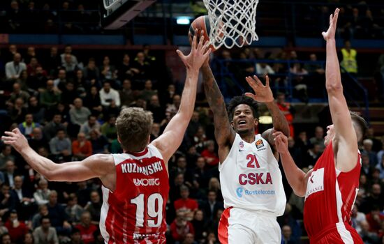 Basketball. EuroLeague. Olimpia vs. CSKA