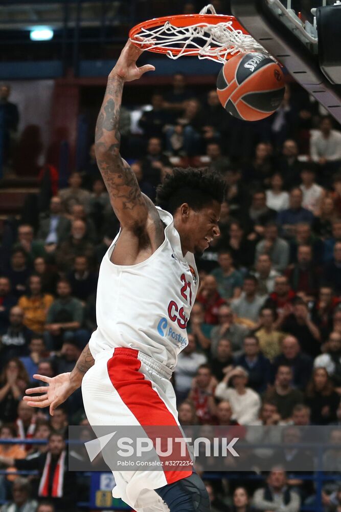 Basketball. EuroLeague. Olimpia vs. CSKA