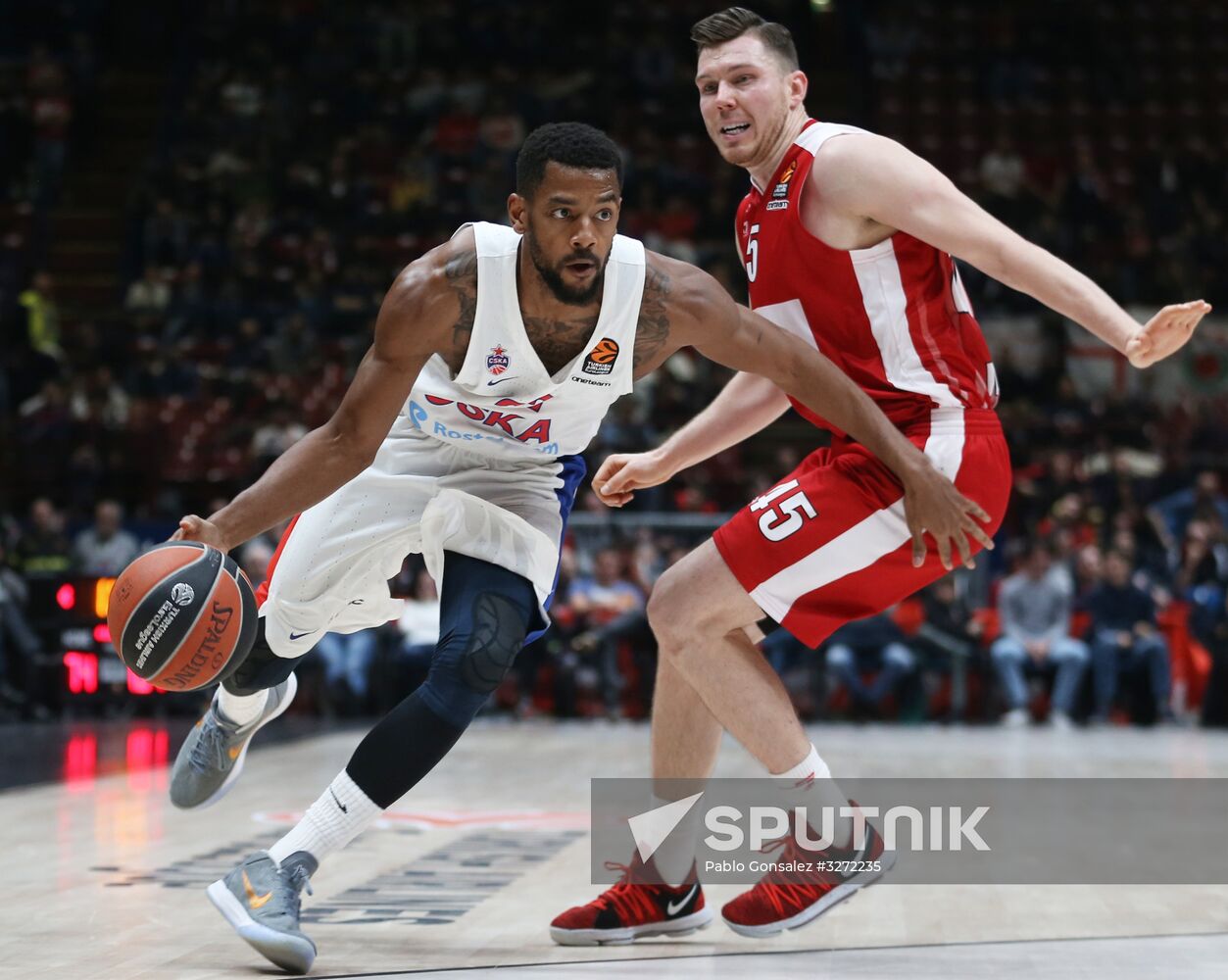Basketball. EuroLeague. Olimpia vs. CSKA