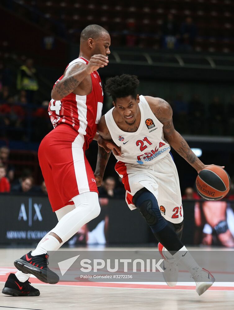 Basketball. EuroLeague. Olimpia vs. CSKA