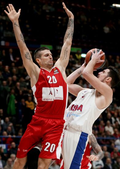 Basketball. EuroLeague. Olimpia vs. CSKA