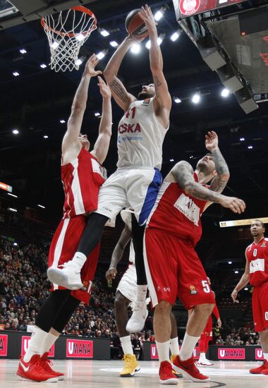 Basketball. EuroLeague. Olimpia vs. CSKA