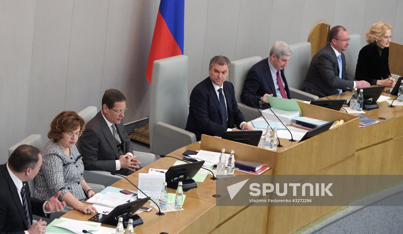 State Duma plenary meeting