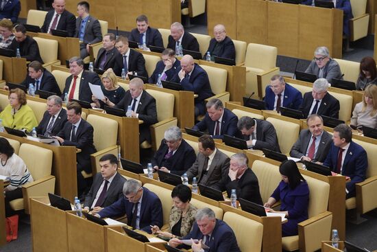 State Duma plenary meeting