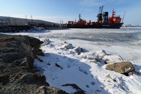 Winter on Russky Island