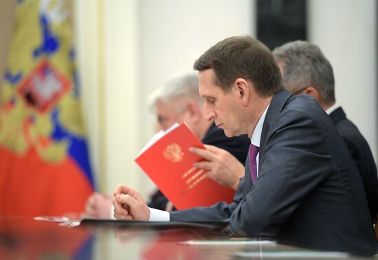 President Putin chairs Russia's Security Council meeting