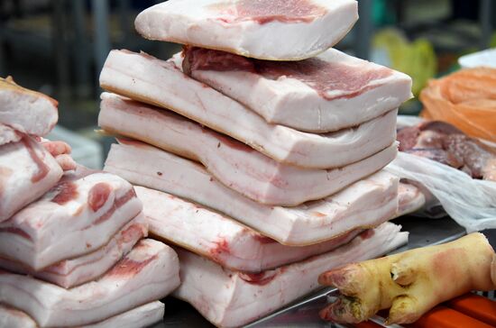 Pork sold in Tomsk