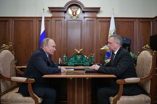 President Putin meets with Presidential Envoy to Central Federal District Alexander Beglov