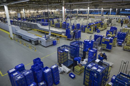 Russian Post launches new sorting line in St. Petersburg