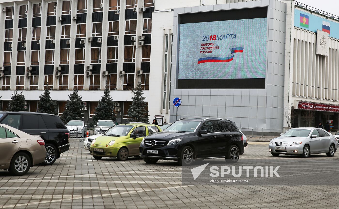Election campaigning in Krasnodar