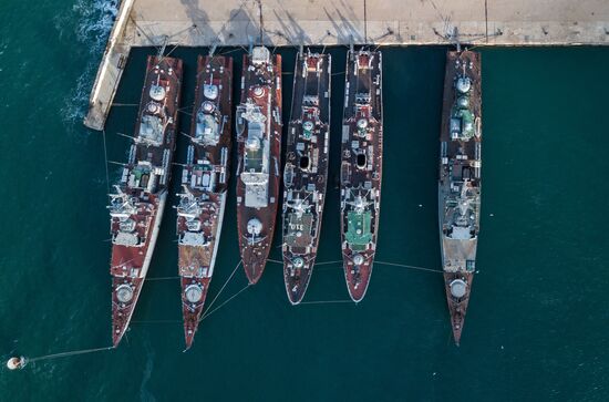 Ukrainian naval ships in Crimea