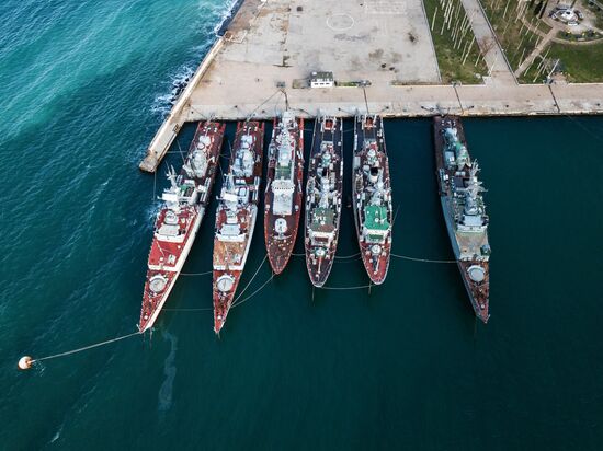 Ukrainian naval ships in Crimea