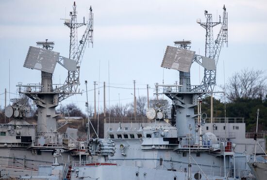 Ukrainian naval ships in Crimea