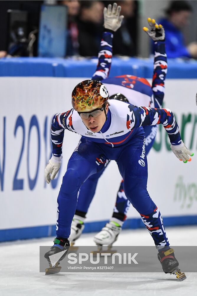 European Short Track Speed Skating Championships. Day one