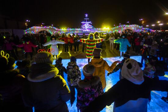 Celebrating Old New Year at VDNKh