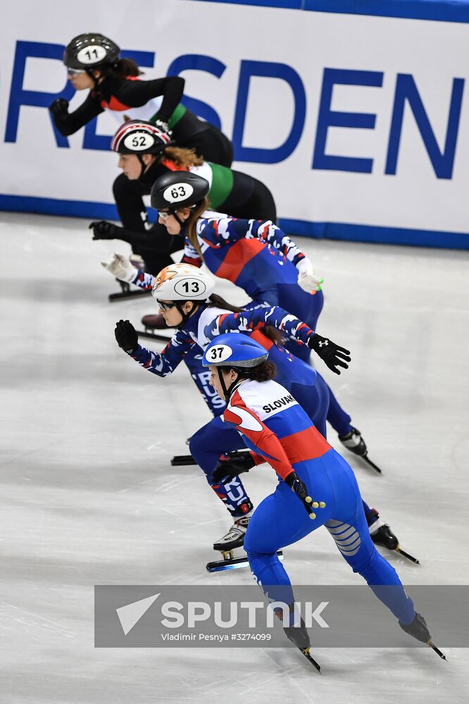European Short Track Speed Skating Championships. Day Two