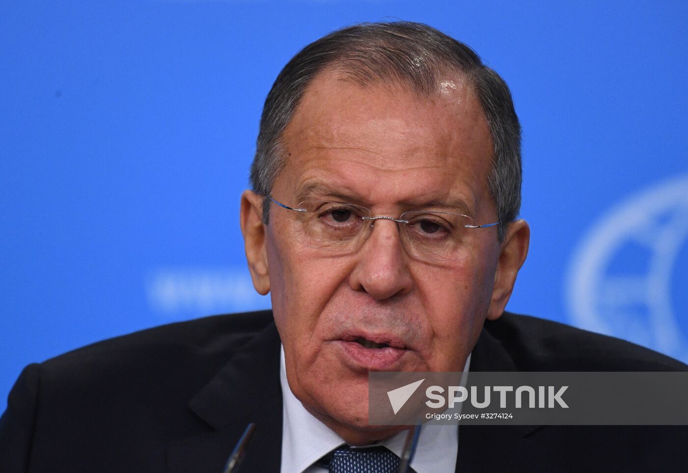 News conference with Russia's Foreign Minister Sergei Lavrov