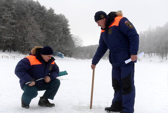Inspection of sites for Epiphany bathing