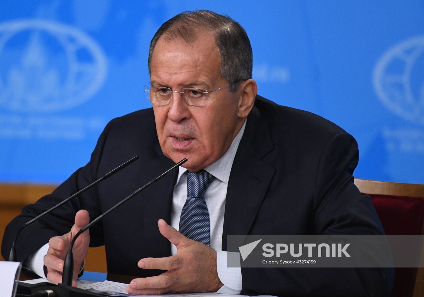 News conference with Russia's Foreign Minister Sergei Lavrov