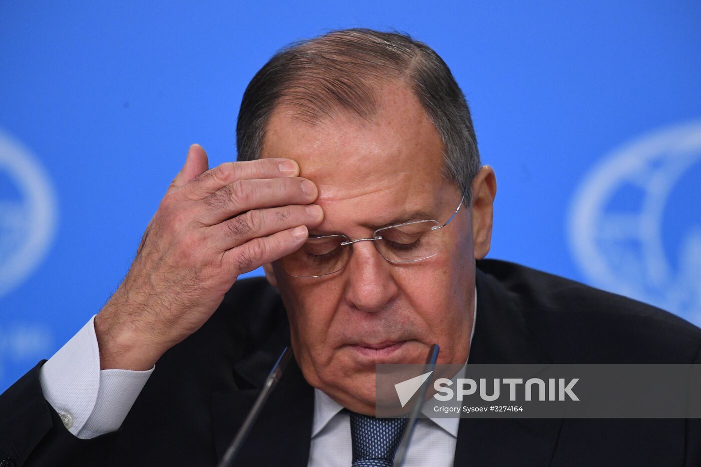 News conference with Russia's Foreign Minister Sergei Lavrov