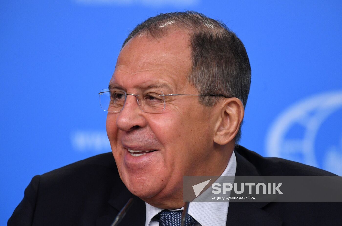 News conference with Russia's Foreign Minister Sergei Lavrov