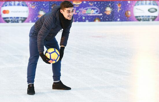 Spanish figure skater Javier Fernandez on Red Square