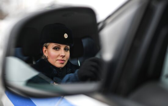 'Unfeminine' job. Traffic police officer Nina Grigor