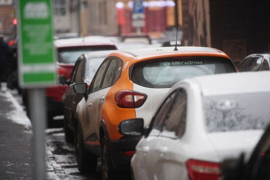 Casharing autos in Moscow