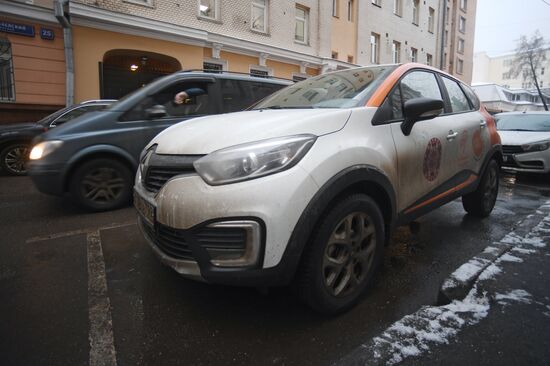 Carsharing autos in Moscow