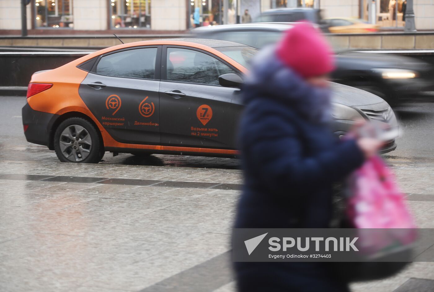 Casharing autos in Moscow