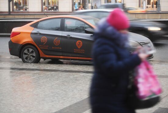 Casharing autos in Moscow