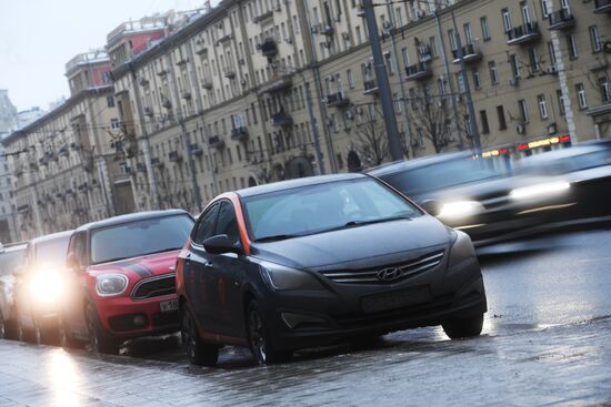 Car-sharing autos in Moscow