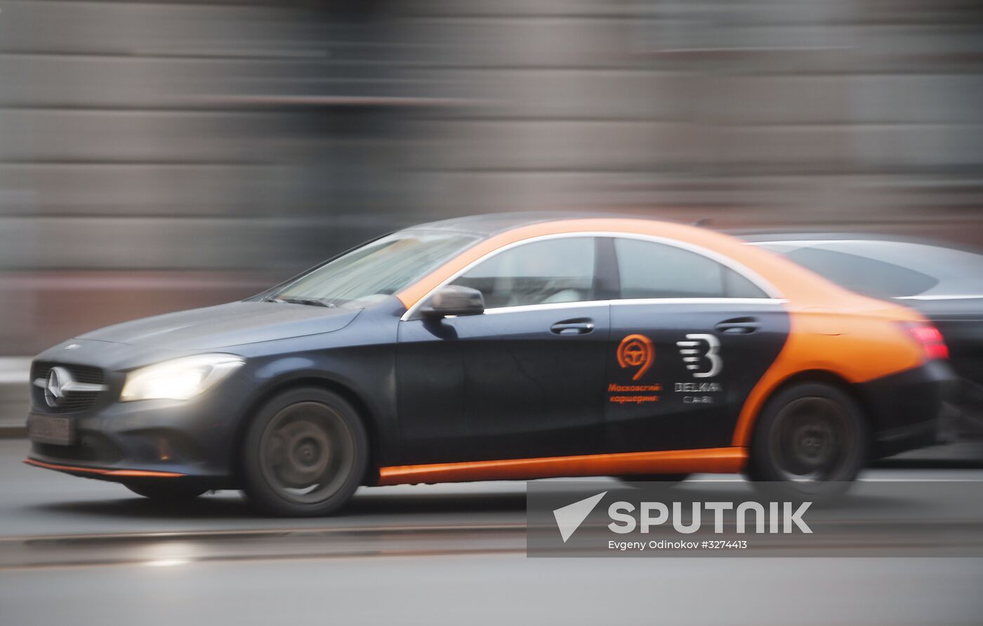 Car-sharing autos in Moscow