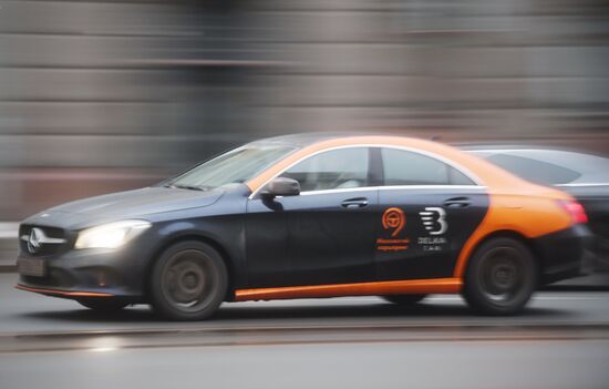 Car-sharing autos in Moscow