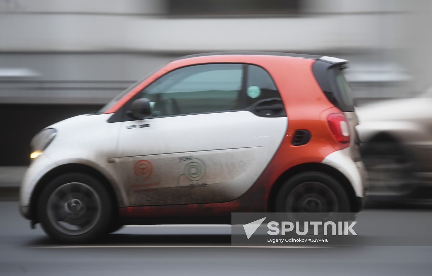 Car-sharing autos in Moscow
