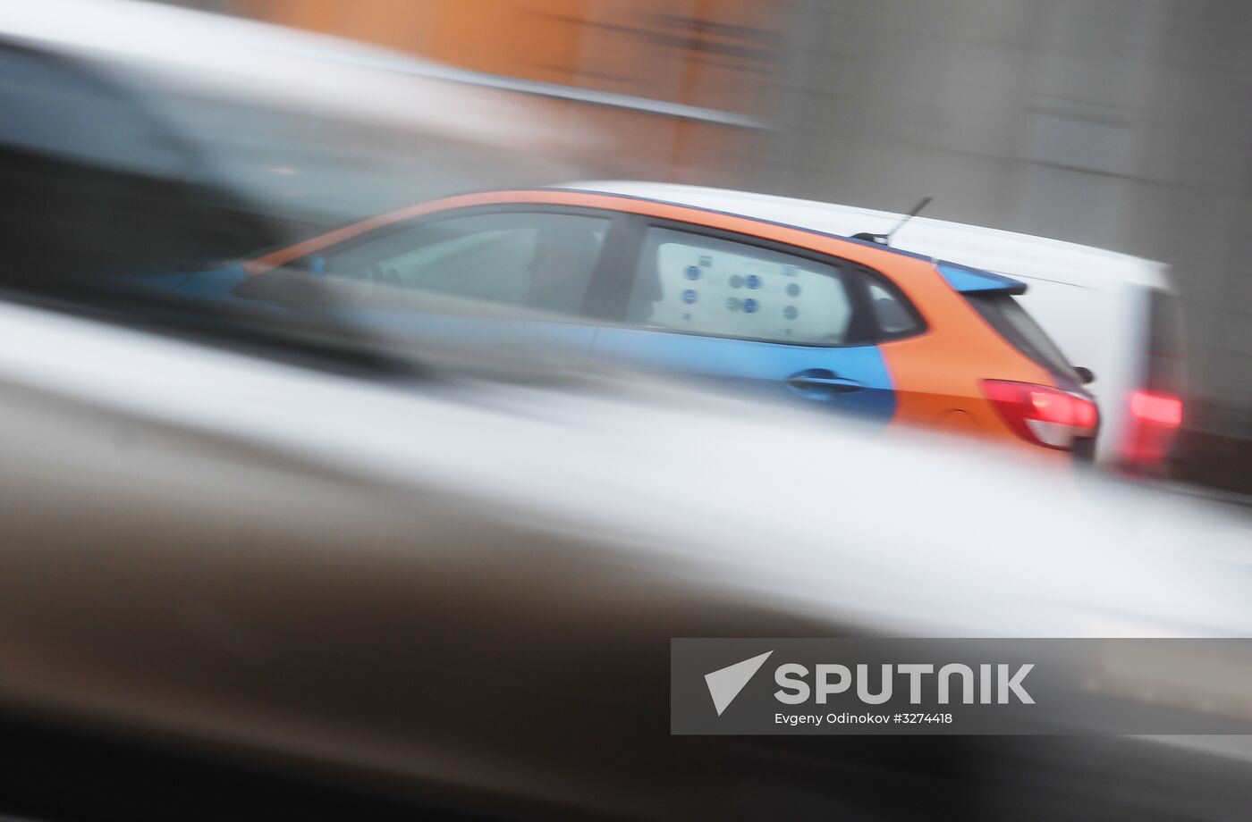 Car-sharing autos in Moscow