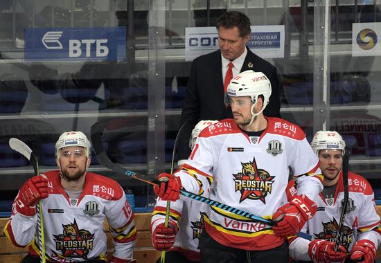 Ice hockey. KHL. Dynamo vs. Kunlun