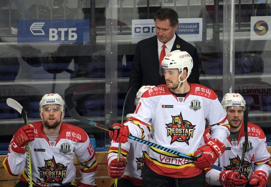 Ice hockey. KHL. Dynamo vs. Kunlun