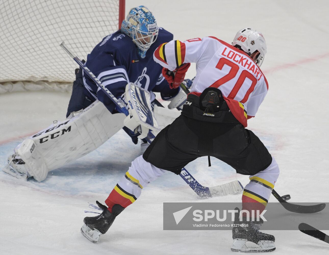 Ice hockey. KHL. Dynamo vs. Kunlun