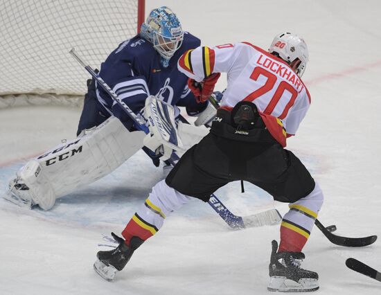 Ice hockey. KHL. Dynamo vs. Kunlun