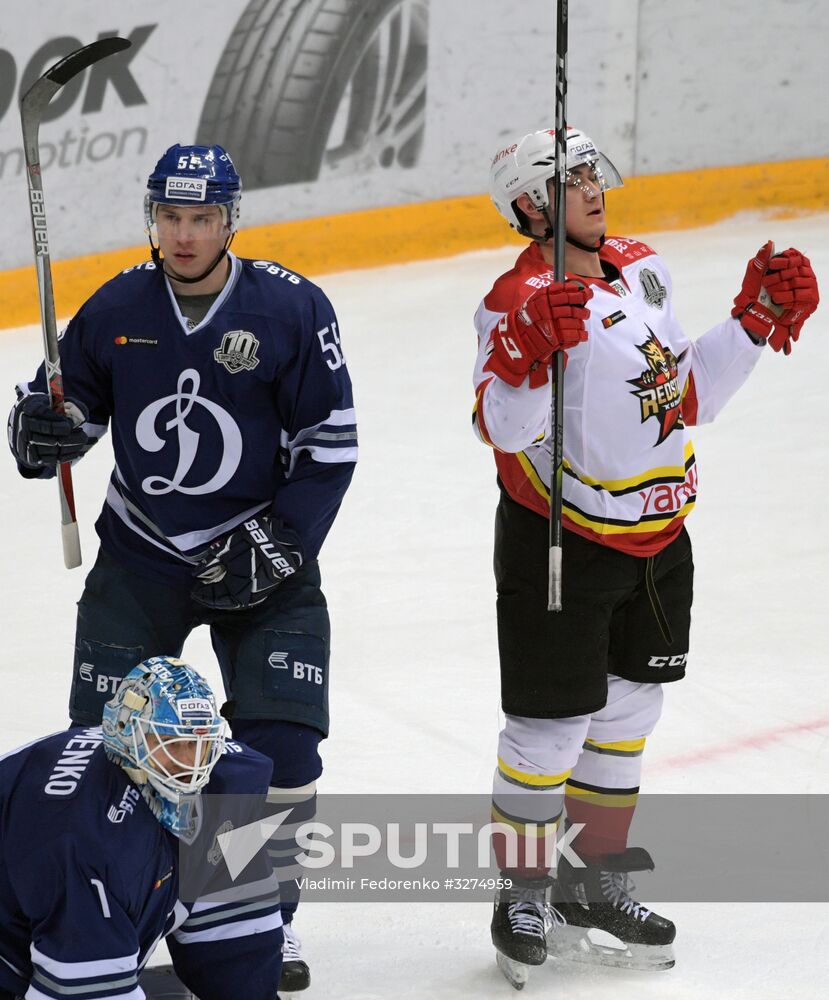 Ice hockey. KHL. Dynamo vs. Kunlun