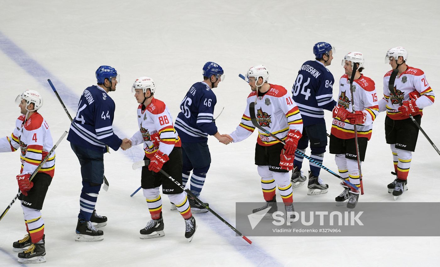 Ice hockey. KHL. Dynamo vs. Kunlun