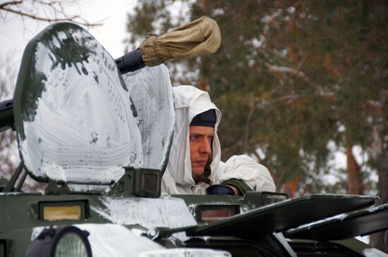 Engineering squadron on the demarcation line in Lugansk